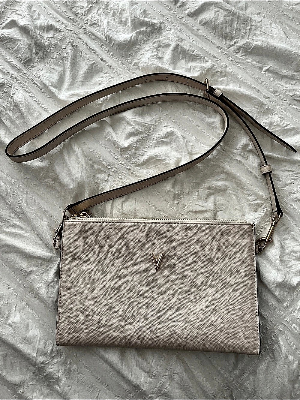 Vince Camuto Beige Crossbody Bag